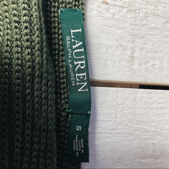 Ralph Lauren Ruffled Knit Short Sleeve Sweater - Picture 4 of 8